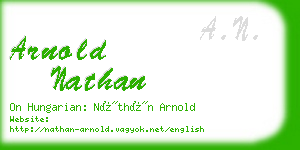 arnold nathan business card